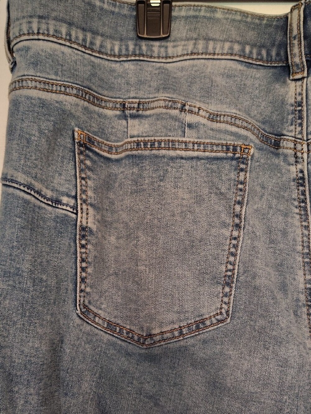 Bombshell Light Blue Rhinestone Jeans - Picture 9 of 10